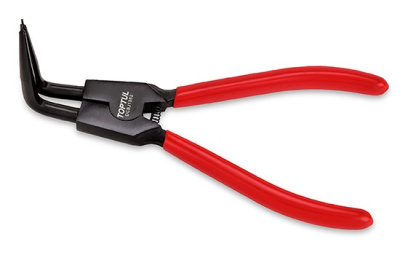 Съемник внешних стопорных колец изогнутый 10-32 мм, 170 мм, удлиненные TOPTUL DCBJ1382 Съемник внешних стопорных колец изогнутый 10-32 мм, 170 мм, удлиненные TOPTUL DCBJ1382