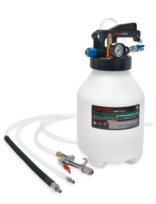 Устройство для заправки АКПП 6 л., пневматическая, в комплекте с адаптерами TOPTUL Устройство для заправки АКПП 6 л., пневматическая, в комплекте с адаптерами TOPTUL