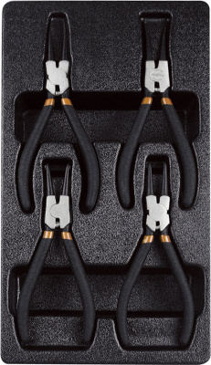 T28953 Набор съемников стопорных колец в ложементе,4 пред